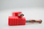 8mm Dia R4*8*16*8*60 2Flutes TiAISiN Carbide Ball Nose End Mill For Carbon Steel