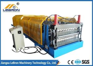 China High speed double layer roofing sheet roll forming machine Mitsubishi PLC and converter factory