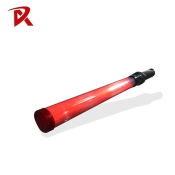 LED Plastic Emergency Flashing Traffic Safety Baton For Road Control Railway