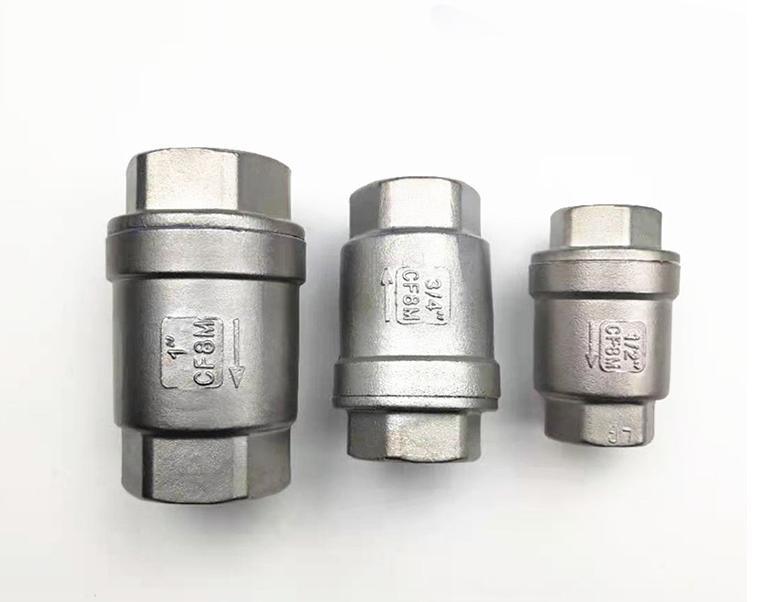 Stainless Steel 316 Female Thread Check Valve Vertical Type with Water Media Function