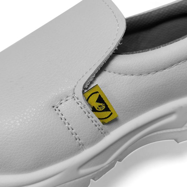Cleanroom ESD Antistatic White Steel Toe Breathable Safety Shoe ESD Anti-Static Shoes