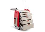 ABS Material Emergency Medical Trolleys With CPR Boards Fit Hospitals