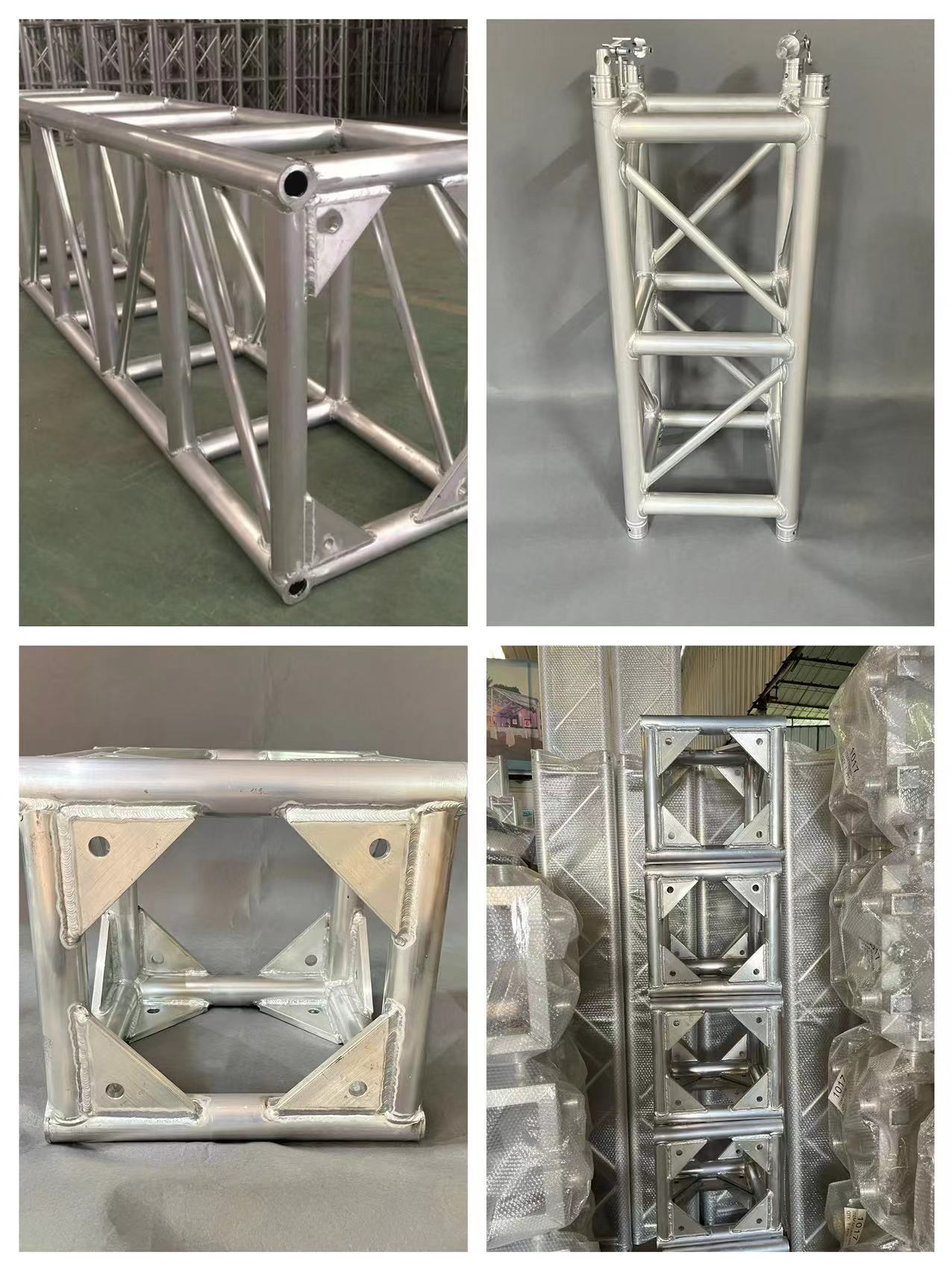 Adjustable Portable Stage Platform Modular System Square Red Finish Aluminum Alloy Stage