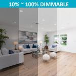 Dimming Ceiling Black LED Flush Mount Light 14 Watt 5 Inch 120V Flicker Free