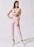 Nylon Leopard High Waisted Workout Pants Hemp Sports Bra And Pants Set 2 Pcs