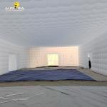 White Oxford Cloth Inflatable Club Tent LED Party Disco Blow Up Tent Customized