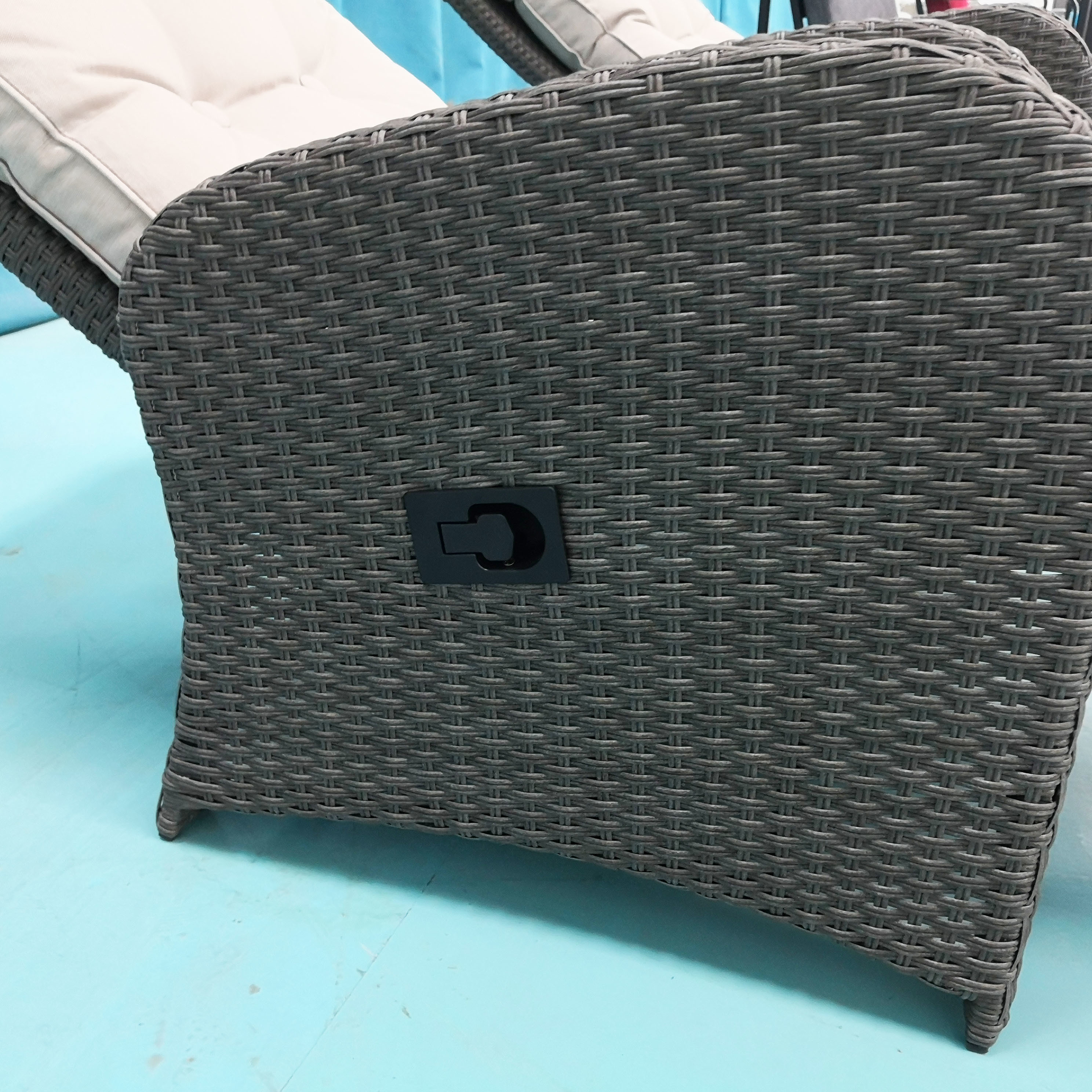 Outdoor Adjustable Patio Garden Furniture Loungers Chaise Lounge Rattan daybed Chair Leisuresofa Set