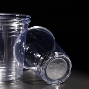 China 12oz Plastic Disposable Cup Tumblers PET Drinking Cups For Cold Beverages Coffee Boba Tea factory