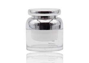 China 30g Acrylic Cosmetic Cream Containers , Plastic Cream Containers With UV Spraying ABS Cap factory