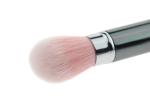 Retractable Blusher Brush Nylon Hair Powder Holder Sliver Handle