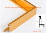 Decorative Aluminium Picture Frame Mouldings Extrusions , Aluminium Picture