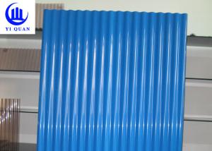 China Building Material Waterproof Corrugated Pvc Panels / Tinted Plastic Roofing Sheets factory