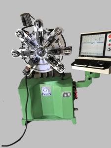 China Ten Axes Computerized Torsion Spring Machine , CNC Spring Forming Machine factory