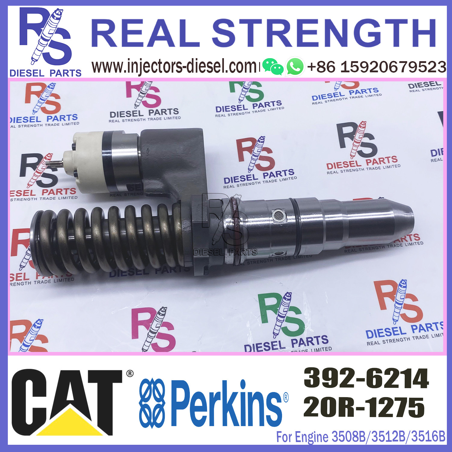 Diesel Engine Injector 392-6214 20R-1275 386-1766 For Cat 3508B/3512B/3516B Common Rail