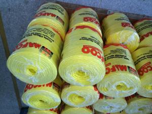 China 2mm Yellow PP Baler Twine Fibrillated 2g/M 250g 500g 1000g 2000g factory