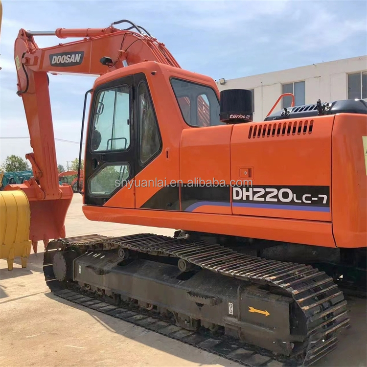 Affordable Second Hand DOOSAN DH220LC-7 Excavator for Crushing Used Hand Excavators