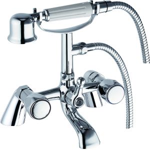 China Dual Handle Chrome Bath Shower Mixer With Modern Style T8060N on sale