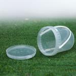 Direct Round 1L Food Grade Clear Gallon Bucket for Snack Fruit Beverage Milk Tea