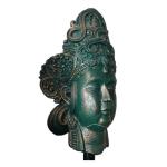 Buddha Head Bronze Garden Statues Indoor Decorative Customized