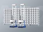 1.5m/s Straight speed CTU Robot For 10m Shelves Cartons Storage Automatic