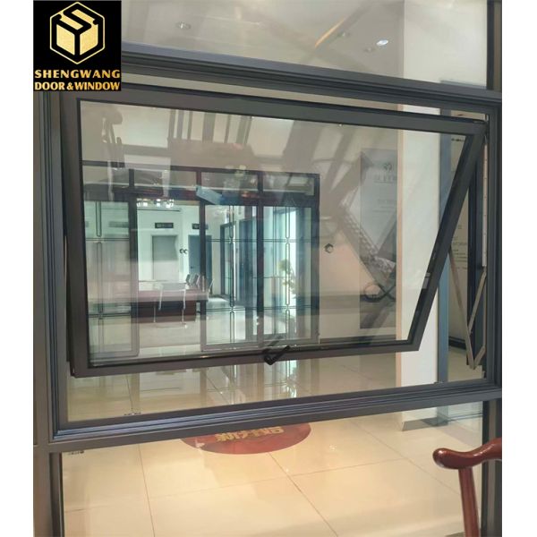 China Powder Coated With Aluminum Sliding Swing Window And Black Slide Up Aluminum Window factory