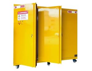 China Acid Dangerous Store In Lab Chemical Storage Cabinet Yellow 766 Litre For Liquid factory