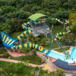 OEM ODM Amusement Park Swimming Pool Outside Fiberglass Water Slide