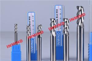 China Standard Length Type 2 Flute Aluminum End Mill For Aluminum Bright Finish No Coating factory