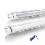 No Flickering Emergency LED Tube Light: Milky and Clear Cover, 120-180 Degree