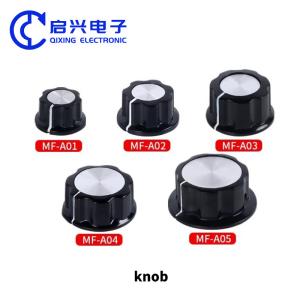 China MF-A01 MF-A02 MF-A03 Potentiometer Knob 6mm Bakelite Knob Black factory