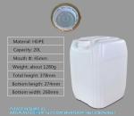 20L Fuel Tanks Plastic Car Jerry Can Mount Motorcycle Oil Container Chemical