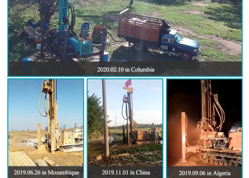 Crawler Type Pneumatic 400meter Water Borewell Machine