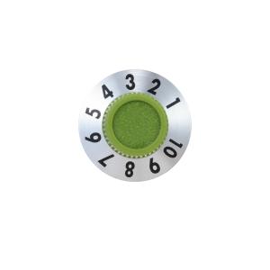 China Custom Silver Metal Knob For Rotary Potentiometer With D Type Shaft factory