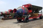 Construction Drum 750L 75m3/H Mobile Concrete Batching Plant