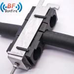 30.5-34.5mm 2* 4-8mm Three Holes Three Way Fiber Power Feeder Cable Clamps for