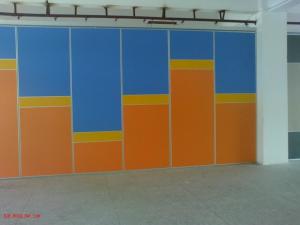 China Movable Sliding Doors / Acoustic Partition Walls With Aluminium Profiles factory