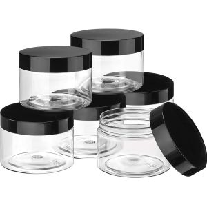 China Plastic Pot Jars Round Clear Leak Proof Plastic Container Jars with Lid for Travel Storage, Eye Shadow, Nails, Paint factory