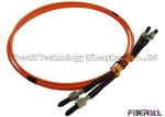 Duplex SMA Fiber Optic Patch Cable With Metal Ferrule And 3.0mm Multi Mode Cable