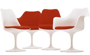 China White Coffee Shop Knoll Tulip Chair , Saarinen Tulip Chair With Cushion factory
