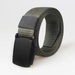 125cm Length Fabric Web Belt Zinc Alloy Buckle Army Belts With Buckle 3.8cm