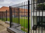 Powder Coated RAL 9001/Black Vertical Bar Fence