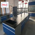 Chemical Resistant Chemistry Lab Workbench Steel Wood Laboratory Bench DTC105