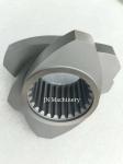 HRC44 Hardness Involute Spline Screw Shafts , Plastic Extruders Parts Stable