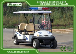 China CE Approved White Electric Patrol Car 6 Person Electric Police Car factory