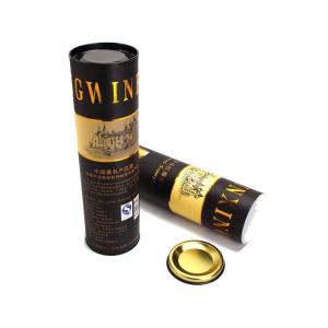 China Cylinder UV Printing C2S Paper Wine Bottle Gift Box factory