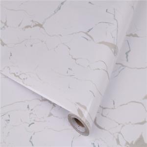 China Vinyl Wallpapers Modern Style PVC Self Adhesive Wallpaper Decal Marble Sticker Interior Films Wall Paper for Kitchen Oil Proof Sticker factory