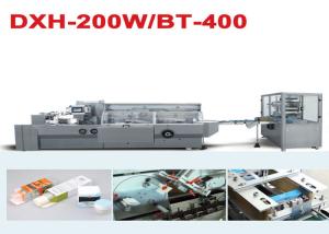 China Touch Screen Cosmetic Blister Line Cartoning And 3D Film Over Wrapping factory