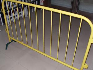 China hot dip galvanized bicycle removable Crowd Control steel Barrier manufacture 1100mm*2000mm 38mm round tube factory
