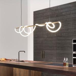 China Long Nordic Pendant Light Tri Cooler LED Dining Room Chandelier factory