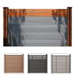 WPC Plastic Wood Fence Boards Rotproof Composite Fence Boards
